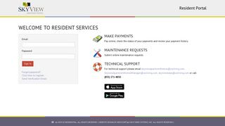 Login to SkyView Apartment Homes Resident Services | SkyView ...