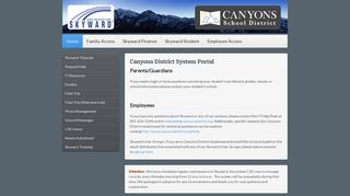 Skyward - Canyons School District
