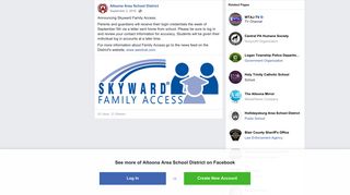 Announcing Skyward Family Access.... - Altoona Area School District ...
