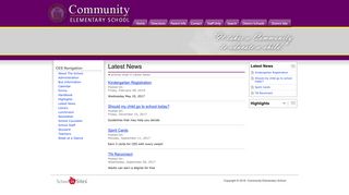 Community Elementary School: Latest News - Skyward - Parent Portal