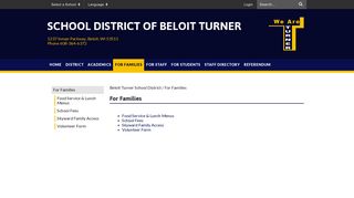 For Families - Beloit Turner School District