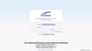 Login - Powered by Skyward - Canyons School District
