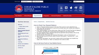 How to navigate Skyward & EFunds - Coeur d'Alene School District