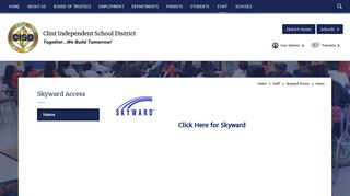 Skyward Access / Home - Clint Independent School District