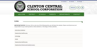 Links - Clinton Central School Corporation