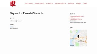 Skyward – Parents/Students – East Providence School District