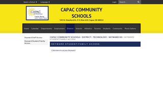 Skyward Student/Family Access - Capac Community Schools