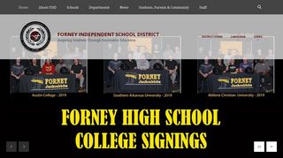 Forney Independent School District / Homepage