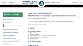 Skyward Family Access - Marysville School District