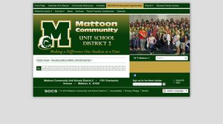 Mattoon Community Unit School District 2 - MCUSD2 Employment ...