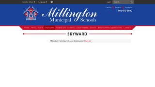 Skyward - Millington Municipal Schools