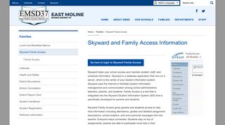 Skyward and Family Access Information | Families - East Moline ...