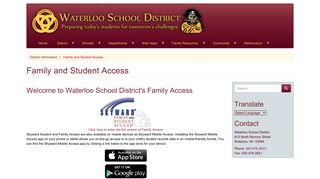 Family and Student Access | Waterloo School District