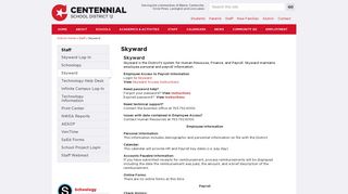 Skyward | Centennial Schools