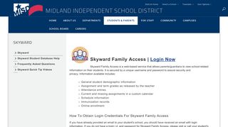Skyward / Skyward - Midland Independent School District