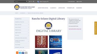 Rancho Solano Digital Library | Rancho Solano Preparatory School