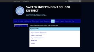 Skyward Links - Sweeny Independent School District