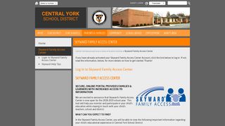 Skyward Family Access Center - Central York Educational Service ...