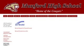 Skyward Parental Access - Munford High School