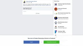 As of 1 p.m. today, the online... - Graber Elementary School | Facebook