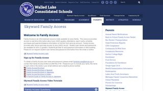 Skyward Family Access - Parents - Walled Lake Consolidated District ...