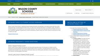 Skyward Family & Student Access - Wilson County Schools