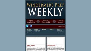 Windermere Prep Weekly eNews - Constant Contact