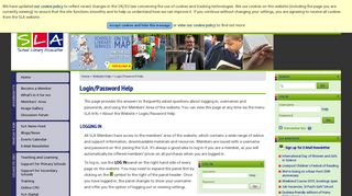 SLA - Login/Password Help