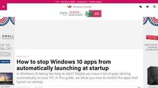 How to stop Windows 10 apps from automatically launching at startup ...