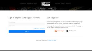 My Account - Slate Digital