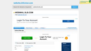 webmail.slb.com at WI. Outlook Web App - Website Informer