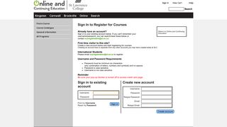 Sign in to your account - St. Lawrence College