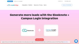 Generate more leads with the Sleeknote + Campus Login integration