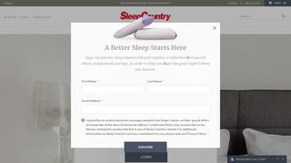 Log In - Sleep Country
