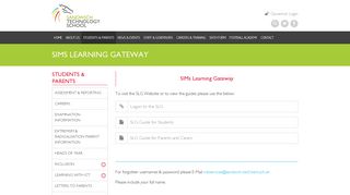 SIMs Learning Gateway - Sandwich Technology School