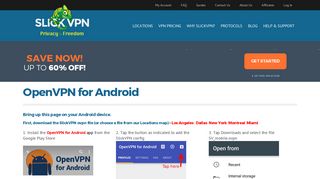 OpenVPN for Android - SlickVPN