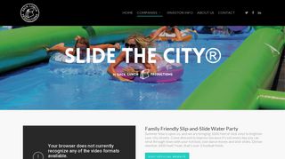 Slide the City - Family Friendly Slip-and-Slide Water Party