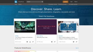 Share and Discover Knowledge on LinkedIn SlideShare