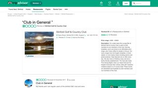 Club in General - Review of Slinfold Golf & Country Club, Slinfold, UK ...