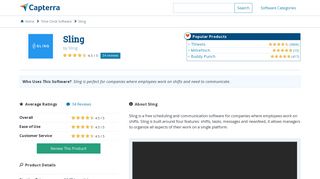 Sling Reviews and Pricing - 2019 - Capterra