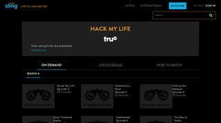 Watch Hack My Life Online - Sling TV