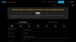 Watch NOW TV Streaming Online - Sling TV