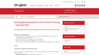 Slingbox.com - Solving problems with Internet Viewing