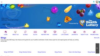 Health Games: Play Online Slots, Casino and Slingo Games