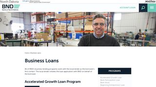 Business Loans - Bank of North Dakota
