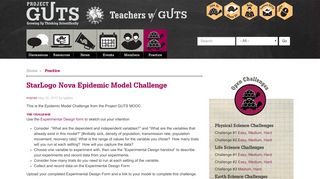 StarLogo Nova Epidemic Model Challenge | Teachers with GUTS