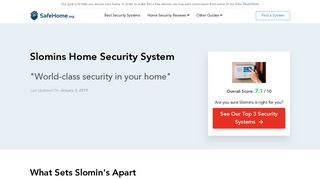 Slomins Shield Home Security System Pricing, Packages & Cost