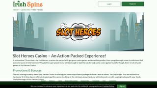 Slot Heroes Casino – Collect Your Welcome Bonus At The Casino Site!