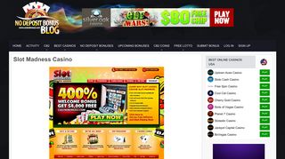 Slot Madness Casino - No deposit bonus Blog