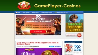 Claim an EXCLUSIVE 100 No Deposit Free Spins at SlotJoint Casino